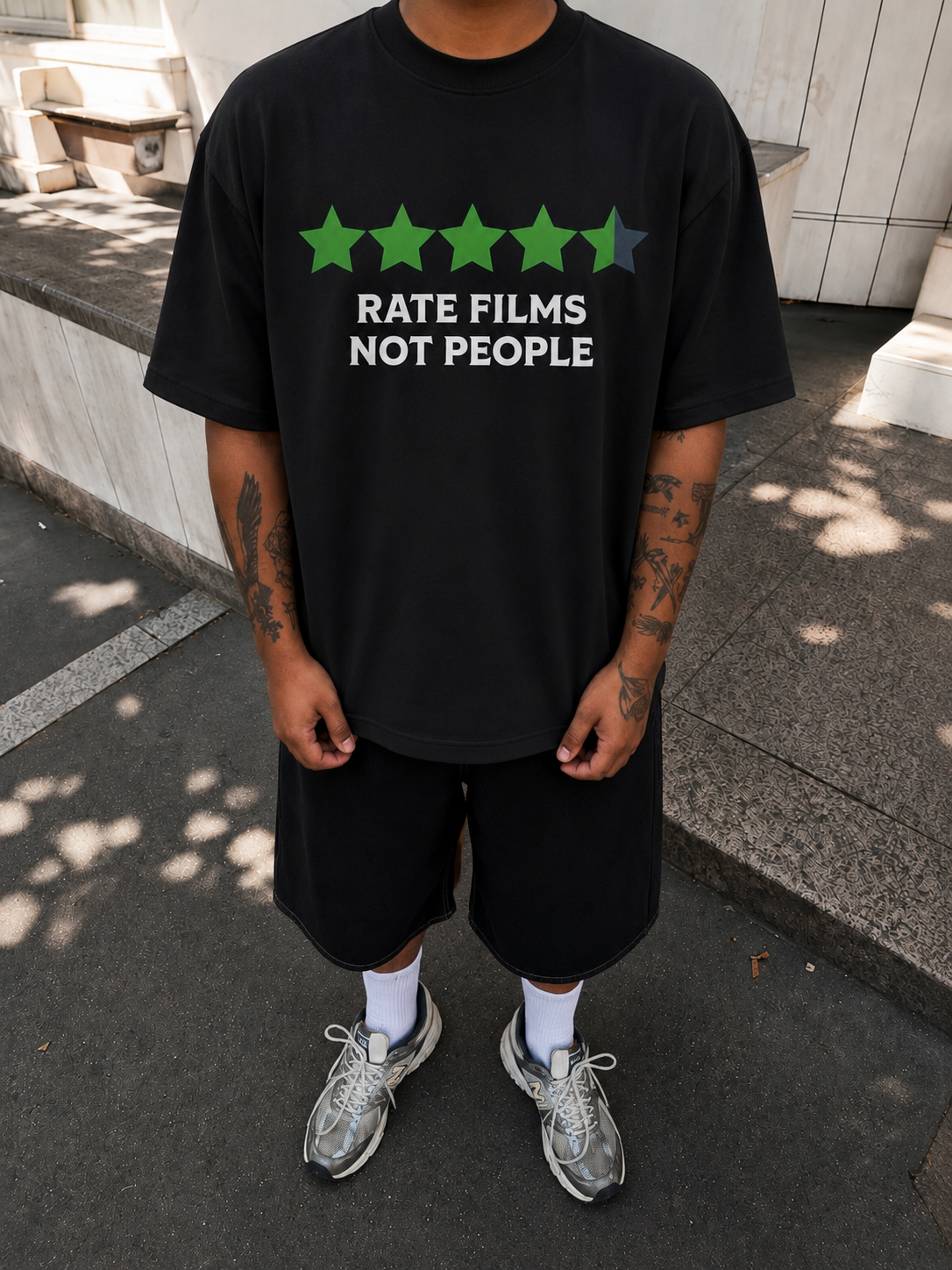 Rate films not people - Oversized Tee